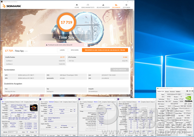 ASRock X399 Taichi: Overclocking - 3DMark