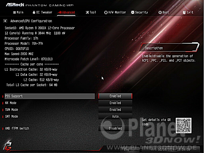 ASRock X570 Phantom Gaming X: BIOS