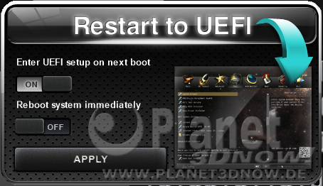 ASRock X570 Phantom Gaming X: Software - Restart to UEFI