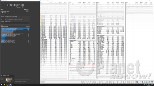 ASRock X570 Phantom Gaming X: Taktraten in Cinebench R20