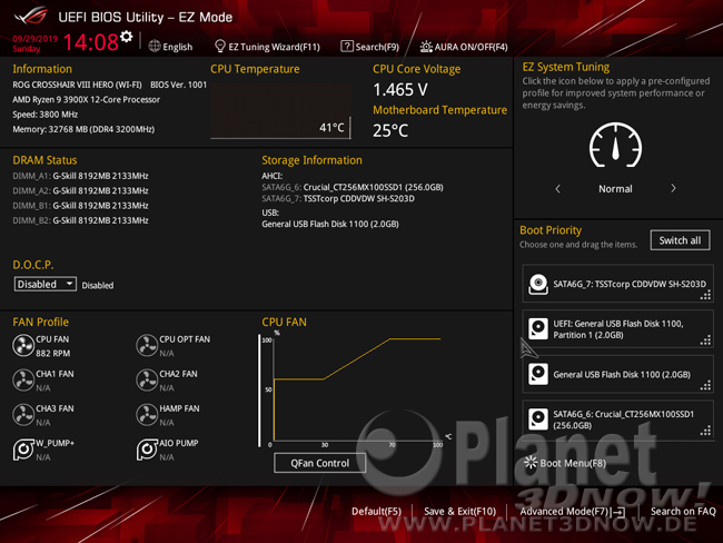 ASUS Crosshair VIII Hero (Wi-Fi): BIOS