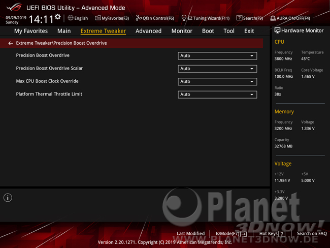 ASUS Crosshair VIII Hero (Wi-Fi): BIOS