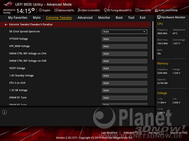 ASUS Crosshair VIII Hero (Wi-Fi): BIOS