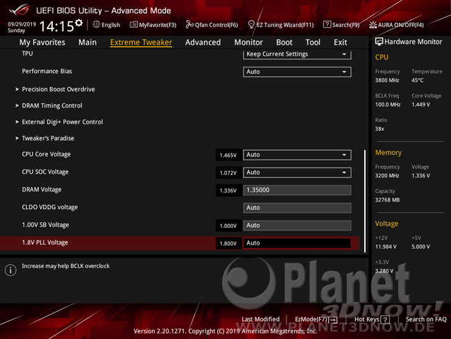 ASUS Crosshair VIII Hero (Wi-Fi): BIOS