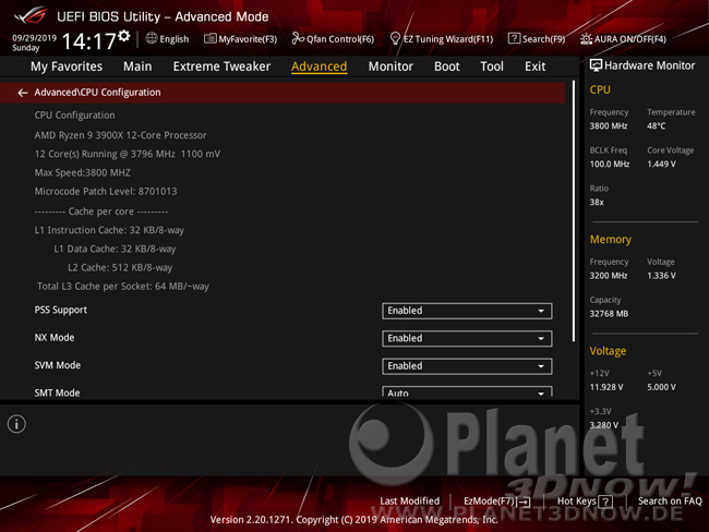 ASUS Crosshair VIII Hero (Wi-Fi): BIOS