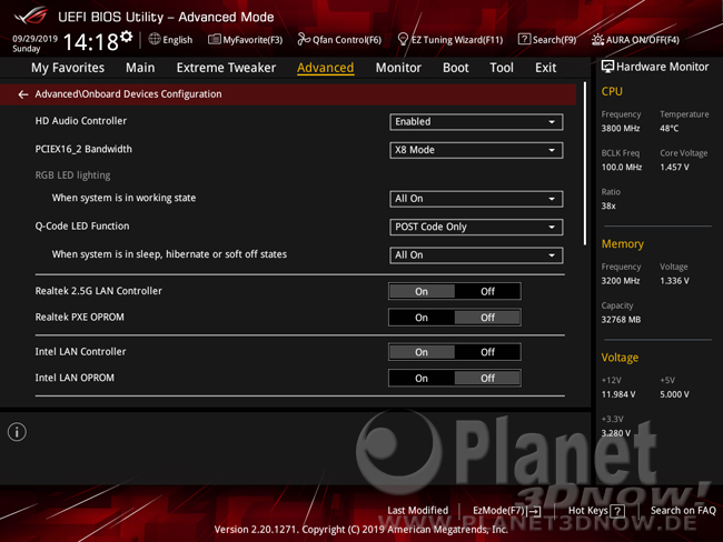 ASUS Crosshair VIII Hero (Wi-Fi): BIOS