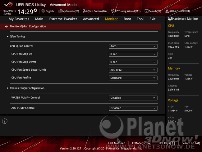 ASUS Crosshair VIII Hero (Wi-Fi): Lüftersteuerung