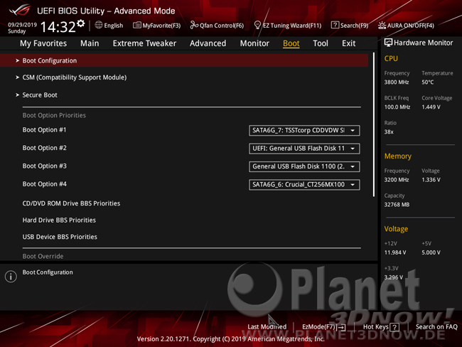 ASUS Crosshair VIII Hero (Wi-Fi): BIOS