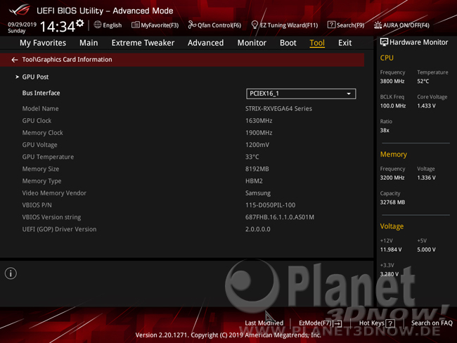 ASUS Crosshair VIII Hero (Wi-Fi): BIOS