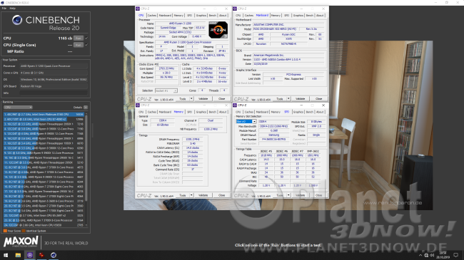 AMD Ryzen 3 1200 auf ASUS Crosshair VIII Hero (Wi-Fi)