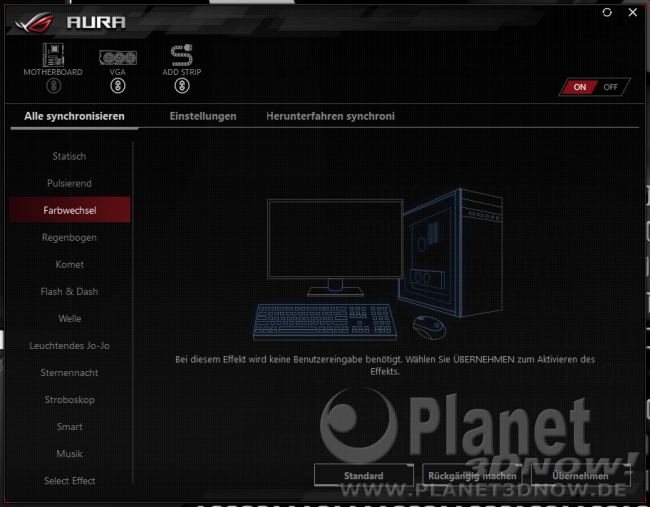 ASUS Crosshair VIII Hero (Wi-Fi): Software - Aura