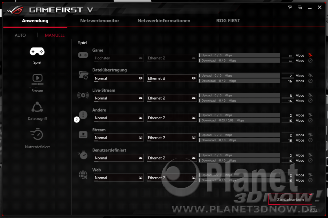 ASUS Crosshair VIII Hero (Wi-Fi): Software - ROG Gamefirst V
