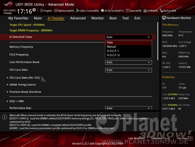 ASUS ROG Strix X670E-E Gaming WiFi: BIOS