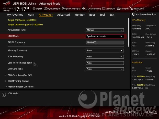 ASUS ROG Strix X670E-E Gaming WiFi: BIOS