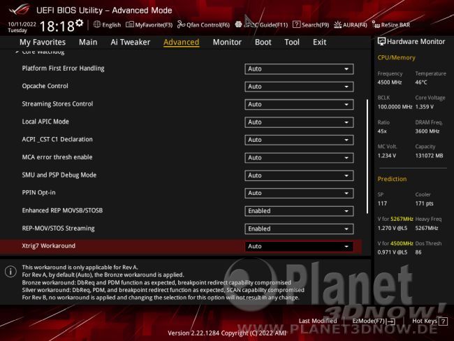 ASUS ROG Strix X670E-E Gaming WiFi: BIOS