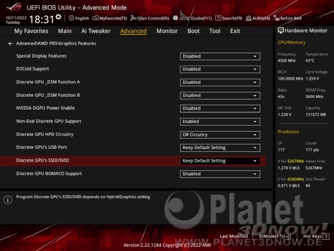 ASUS ROG Strix X670E-E Gaming WiFi: BIOS