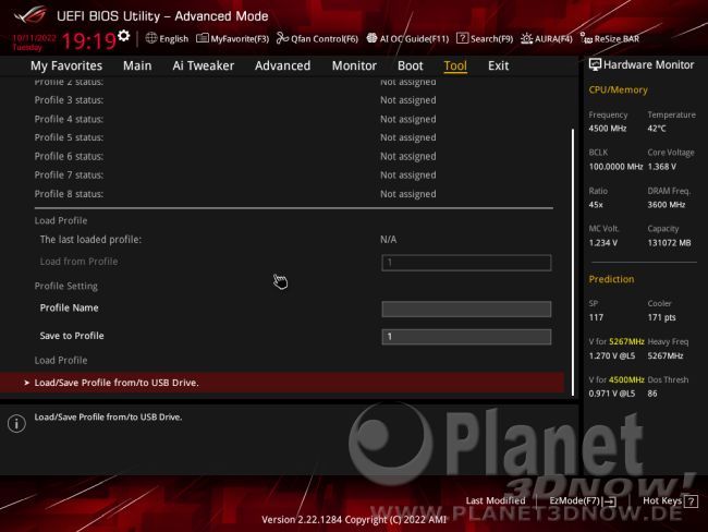 ASUS ROG Strix X670E-E Gaming WiFi: BIOS