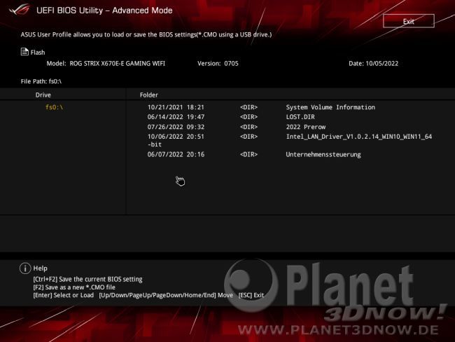 ASUS ROG Strix X670E-E Gaming WiFi: BIOS
