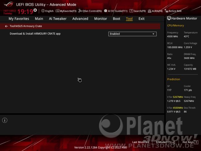 ASUS ROG Strix X670E-E Gaming WiFi: BIOS