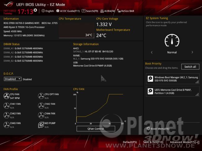 ASUS ROG Strix X670E-E Gaming WiFi: BIOS