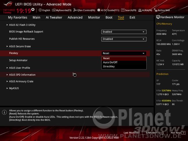 ASUS ROG Strix X670E-E Gaming WiFi: BIOS