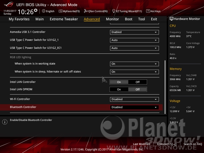 ASUS ROG Zenith Extreme: BIOS