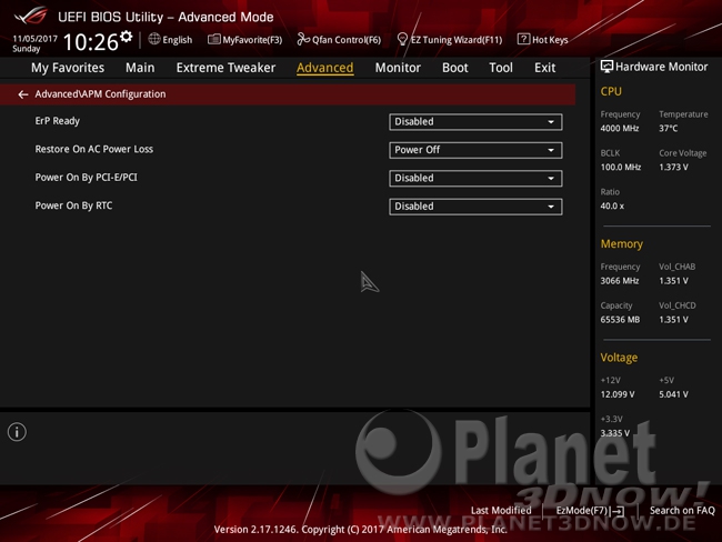 ASUS ROG Zenith Extreme: BIOS