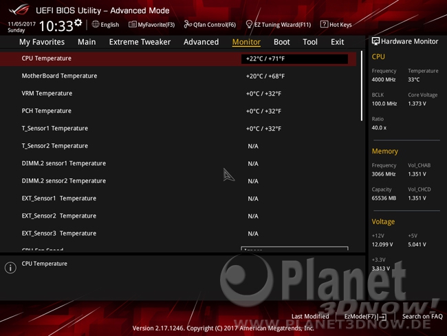 ASUS ROG Zenith Extreme: BIOS