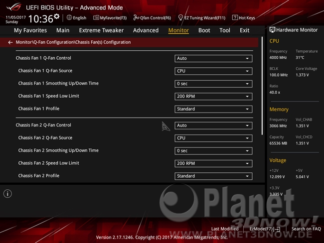 ASUS ROG Zenith Extreme: BIOS