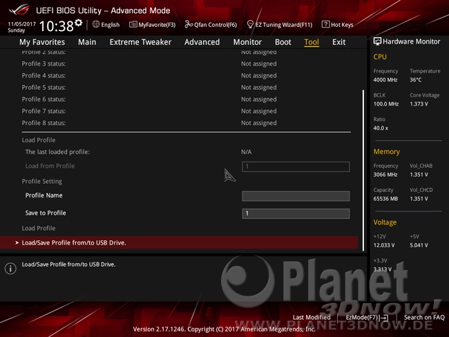 ASUS ROG Zenith Extreme: BIOS
