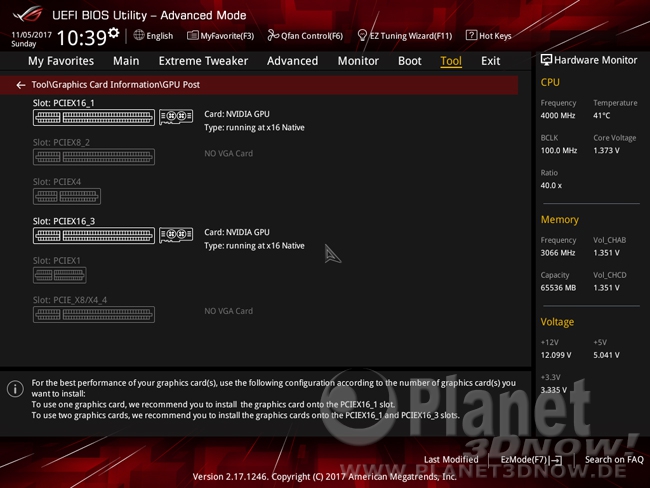 ASUS ROG Zenith Extreme: BIOS