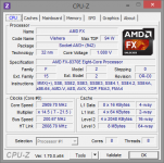 AMD FX-8370E CPU-Z unter AVX-Last