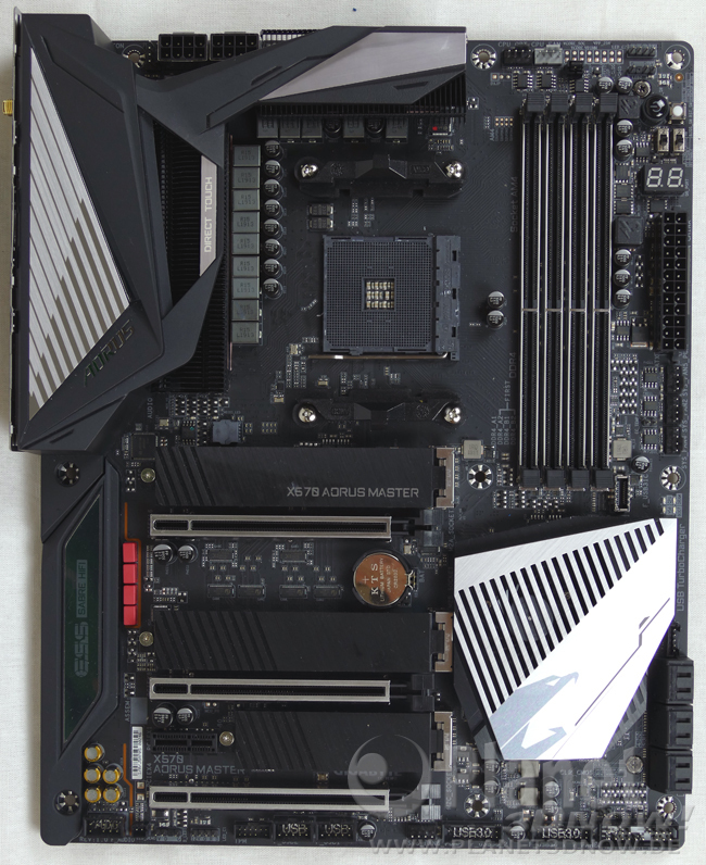 Gigabyte X570 Aorus Master: Layout