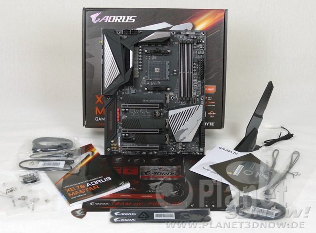 Gigabyte X570 Aorus Master: Lieferumfang