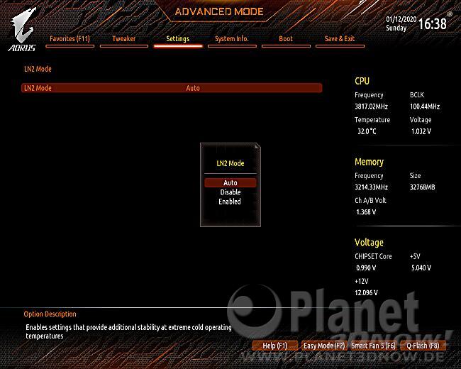 Gigabyte X570 Aorus Master: Overclocking-Features