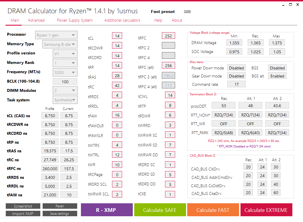 Dram Calculator For Ryzen V1505 Planet 3dnow